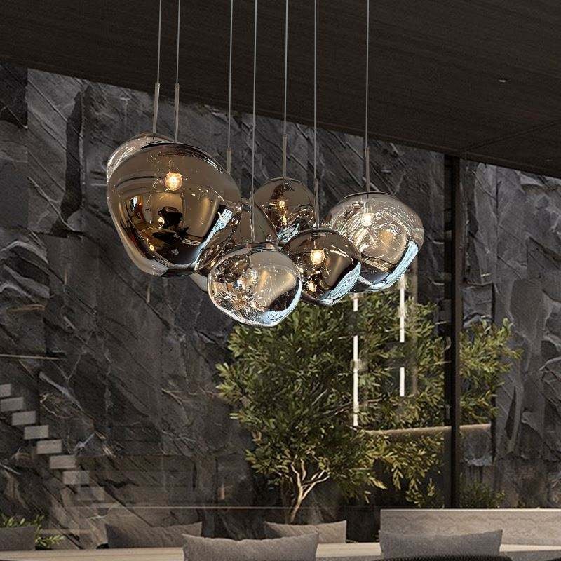 Celestia Blown Glass Pendant Lights (2) Celestia Blown Glass Pendant Lights - Image 1