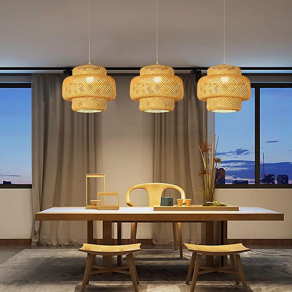 ZenGlow Woven Rattan Pendant Woven Rattan Pendant Light - Image 1